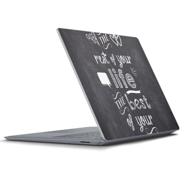 Surface Laptop ラップトップ専用スキンシール サーフィス カバー 黒板　英語　ハート ...