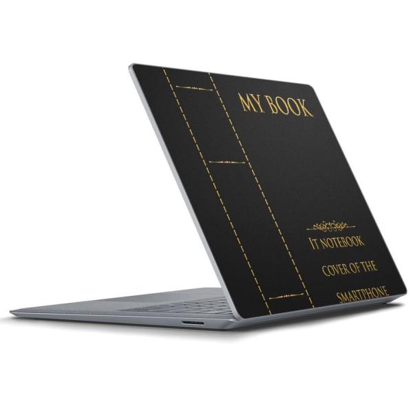 Surface Laptop ラップトップ専用スキンシール サーフィス カバー 本　英語　黒 011...