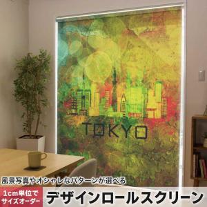 ロールスクリーン ロールカーテン オーダーメイド デザイン 010495  東京　風景　景色｜emart