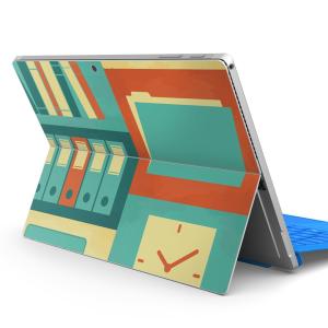 Surface pro7 (2019) pro6 pro2017 pro4専用スキンシール Microsoft サーフェス オフィス　イラスト 002398