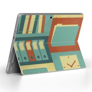 Surface Go 専用スキンシール Microsoft サーフェス サーフィス ノートパソコン カバー フィルム ステッカー オフィス　イラスト 002398