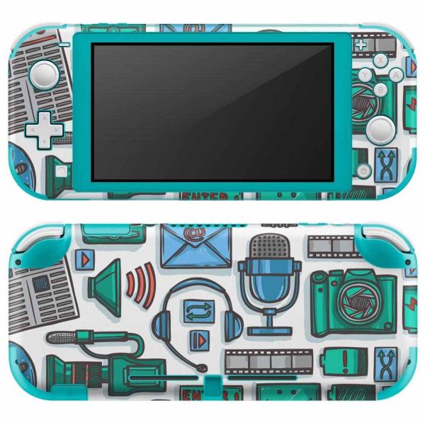 igsticker Nintendo Switch Lite 専用 デザインスキンシール 全面 任天...