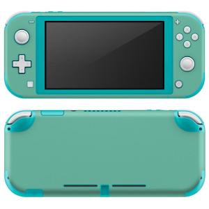 igsticker Nintendo Switch Lite 専用 デザインスキンシール 全面 任天堂 専用 ニンテンドー スイッチ ライト シンプル　無地　緑 009011