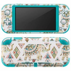 igsticker Nintendo Switch Lite 専用 デザインスキンシール 全面 任天堂 専用 ニンテンドー スイッチ ライト ぞう　柄　模様 010949