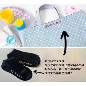 布に貼れちゃう!お名前転写シール 大 中 小 ...の詳細画像1