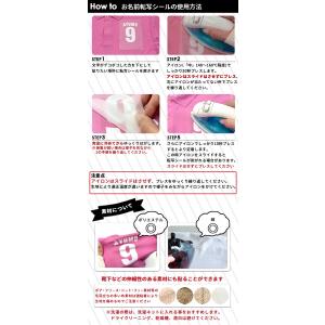 布に文字だけ貼れる!ゼッケン転写シール★ チー...の詳細画像2