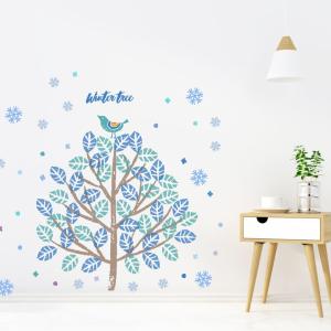 ウォールステッカー クリスマス Christmas 飾り 90×90cm Lsize シール式 装飾 オーナメント ツリー リース  xmas Xmas　016667｜emart