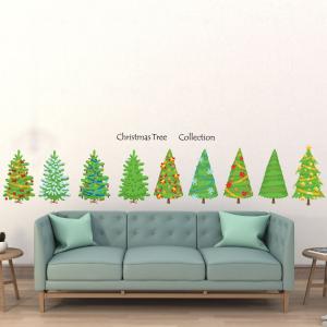 ウォールステッカー 飾り 590×1327mm wall sticker  クリスマス Christmas ツリー クリスマスツリー ウォールステッカー 016699｜emart