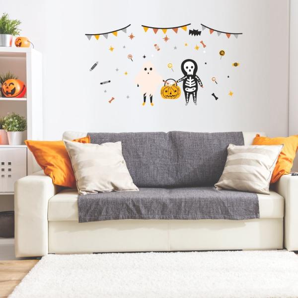 ウォールステッカー 飾り 390×877mm wall sticker ハロウィン hallowee...