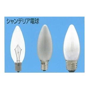 旭光電機工業 アサヒ シャンデリア電球 E12口金 ホワイト 40W