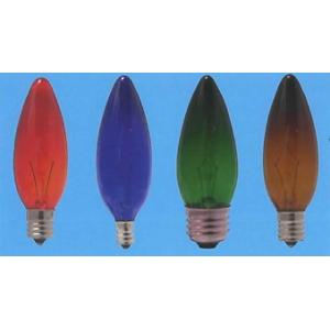 セール品　旭光電機　カラーシャンデリア球 耐熱透明　C32 E17 100/110V-25W(AT)...