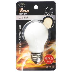 オーム電機 LED電球装飾用 PS/E26/1.4W/75lm/電球色 LDA1L-H 13 【品番:06-4686】｜emast