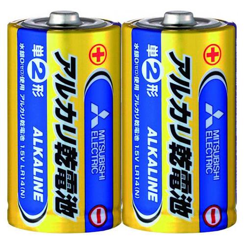 三菱電機　アルカリ乾電池 単2形　LR14N/2S　(2本入×10パック)　【形名コード:49J16...
