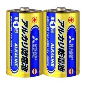 三菱電機　アルカリ乾電池 単1形　LR20N/2S　(2本入×10パック)　【形名コード:49J07...