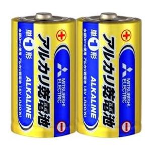 三菱電機　アルカリ乾電池 単1形　LR20N/2S　(2本入×10パック)　【形名コード:49J07...