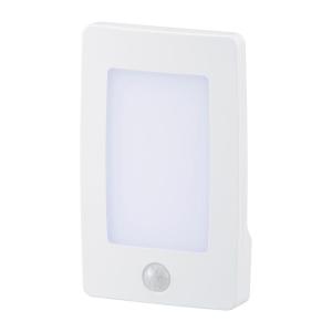 オーム電機 LEDナイトライト 明暗・人感センサー 薄型 白色LED NIT-ALA6JL2-WN【品番:06-1767】
