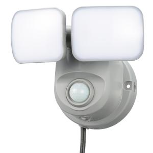 オーム電機 LEDセンサーライト 人感・明暗 コンセント式 2灯 OSE-LS800【品番:07-8068】