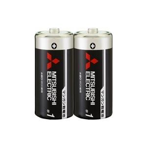 三菱電機 マンガン乾電池 (黒) 単1形 R20PUD/2S (2本入×10パック) 【形名コード:...
