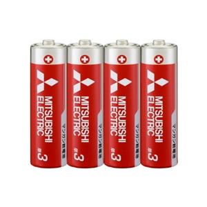 三菱電機 マンガン乾電池 (赤) 単3形 R6PD/4S (4本入×10パック) 【形名コード:49...