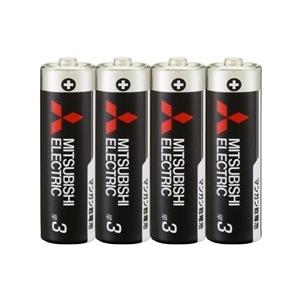 三菱電機 マンガン乾電池 (黒) 単3形 R6PUD/4S (4本入×10パック) 【形名コード:4...