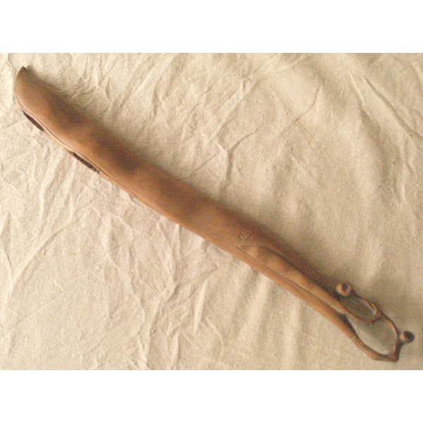 レア珍品 桃山 江戸時代 藤の鞘 茶室刀46.5ｃｍ 藤の実 藤豆 柘植 ツゲ 茶刀 茶道 華道 添...