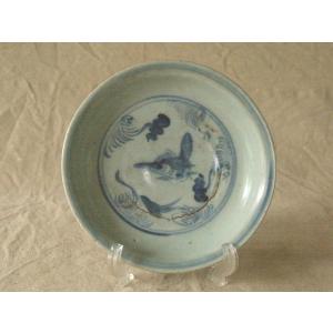 陶濱堂可斎製 古伊万里 蛸唐草 松竹梅文 大皿 直径39．5cm 古民芸