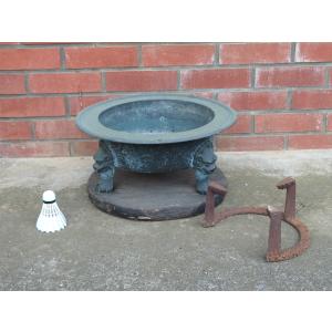 丸棒五徳(三本足) 黒染め鉄 呼び4寸(105mm) : 金こん館 - 通販 - Yahoo