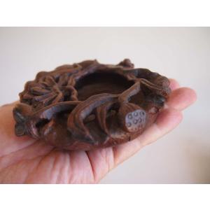 元時代 景徳鎮 青花魚藻文 古染付中皿18cm 15世紀 アジア 古玩 中国
