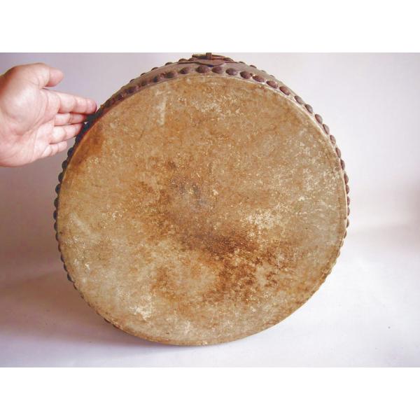 明治大正レトロ 平太鼓41ｃｍ 和太鼓 打楽器 日本伝統文化 飾り台 花台 オブジェ