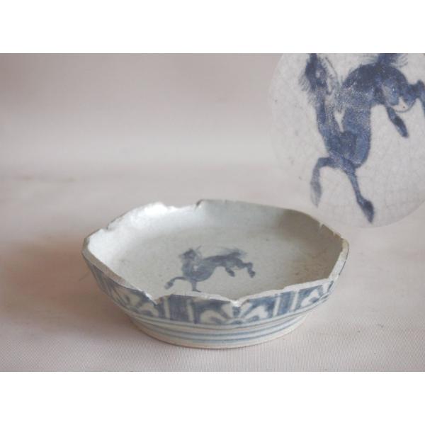 江戸時代 初期伊万里 八角なます皿11ｃｍ 干支 縁起物 発掘 陶片サンプル研究資料 有田