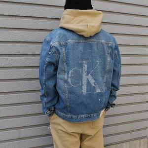 CALVIN KLEIN JEANS カルバンクラインジーンズ デニムジャケット ウォッシュブルー DENIM TRUCKER JACKET  LANTERN WASH 714