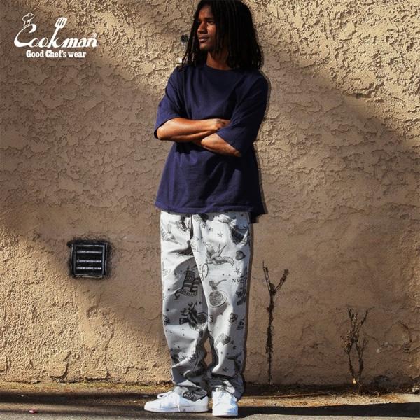 COOKMAN クックマン シェフパンツ イージーパンツ グレー Chef Pants Old Ta...