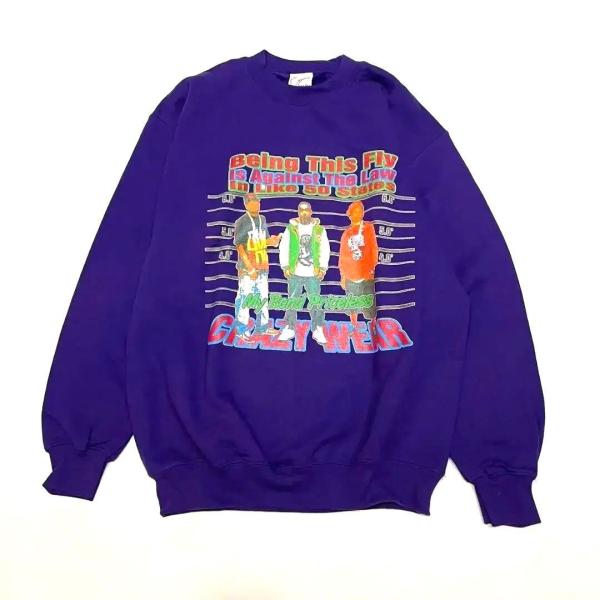 セール！CRAZY WEAR クレイジーウェア トレーナー メンズ スウェット パープル　元値110...