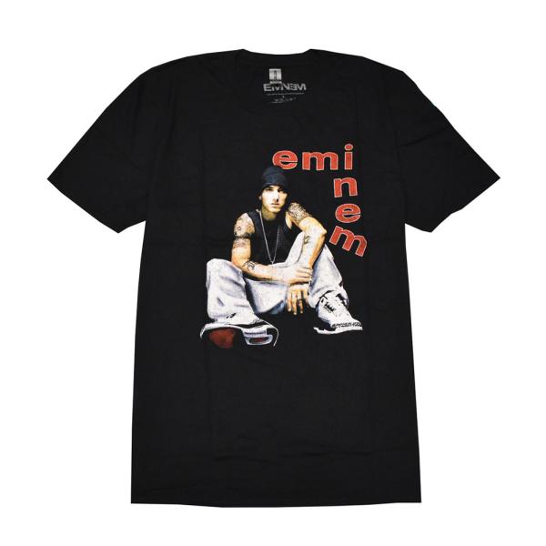 EMINEM エミネム Tシャツ ラップTシャツ ブラック LETTERS S/S TEE 元値49...