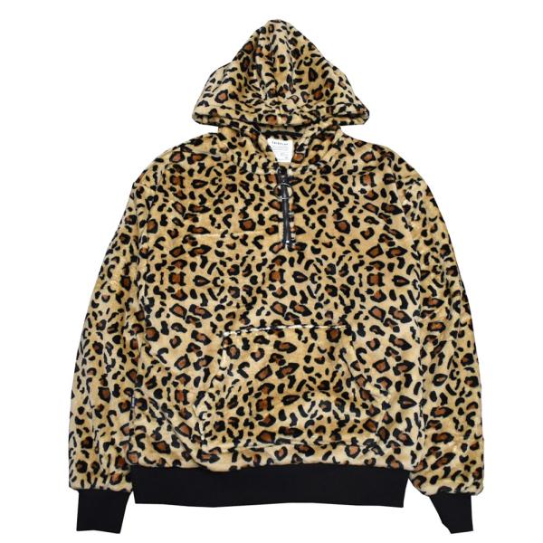 セール！FAIRPLAY BRAND フェアプレイブランド レオパード フリース フーディー パーカ...
