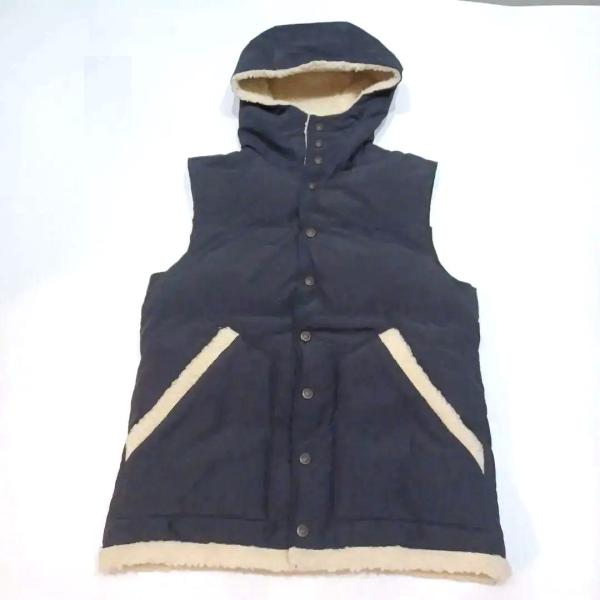 セール！GANESH ガネーシュ 中綿 フードベスト 8009 ネイビーブルー 定価 27280円
