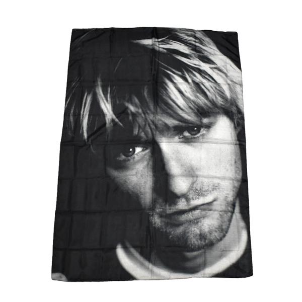 KURT COBAIN カートコバーン フラッグ ブラック FACE 元値5500円