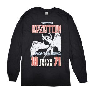 LED ZEPPELIN レッドツェッペリン ロンTEE Tシャツ バンドTシャツ ブラック JAPANESE ICARUS L/S TEE 元値9680円｜embark