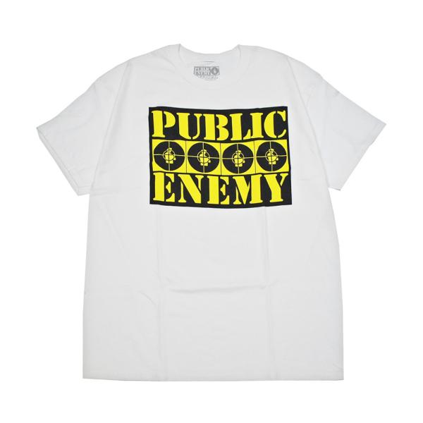 PUBLIC ENEMY パブリックエネミー Tシャツ ホワイト TARGET LOGO TEE 1...