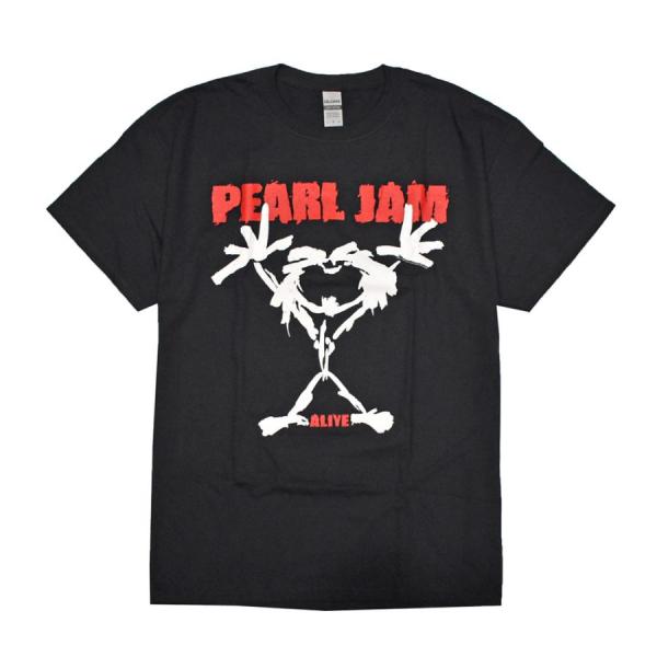 PEARL JAM パールジャム Tシャツ バンドTシャツ ブラック Stickman S/S TE...