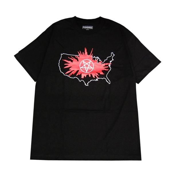セール！PLEASURES プレジャーズ Tシャツ ブラック PANIC p19p101022 元値...
