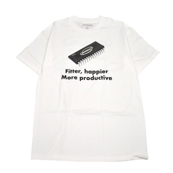 セール！PLEASURES プレジャーズ Tシャツ ホワイト HAPPIER p20su047 元値...