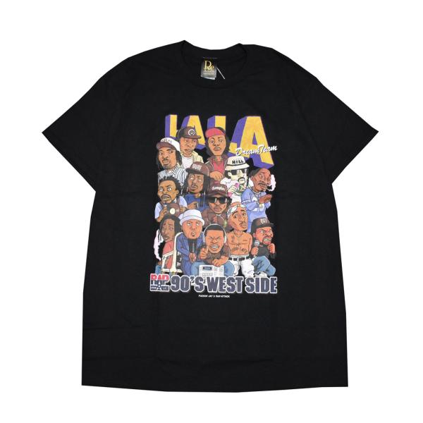 RAP ATTACK ラップアタック Tシャツ ブラック LA LA TEE RAAW23-ST01...