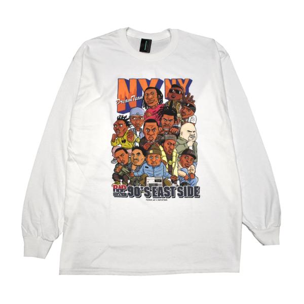 RAP ATTACK ラップアタック ロンTEE ホワイト NY NY L/S TEE rasp21...