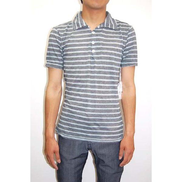 セール！UNION ユニオン ボーダー ポロシャツ ブルー 1171 元値15180円