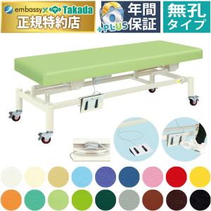高田ベッド 無孔電動ハイローベッドキャスター＆充電機能付（充電式電動キャスタ） TB-1455 マッサージ 施術 整体 治療用 医療用 診察台｜embassyco