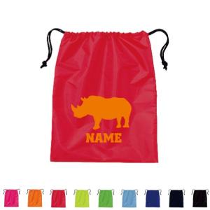 サイ 巾着ナイロンバッグ 名入れシューズバッグ 上履き入れ 犀 Nsb 0815 Emblem Yahoo 店 通販 Yahoo ショッピング