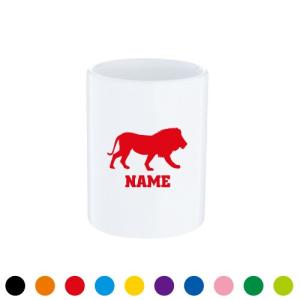 ライオン 名入れ湯呑み 湯飲み コップ 湯のみ茶碗 お茶 カップ 百獣の王 leo Lion