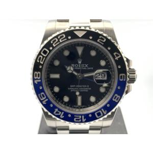 【中古】 【良品】 ロレックス(ROLEX) GMTマスターII ブラック 116710BLNR ス...