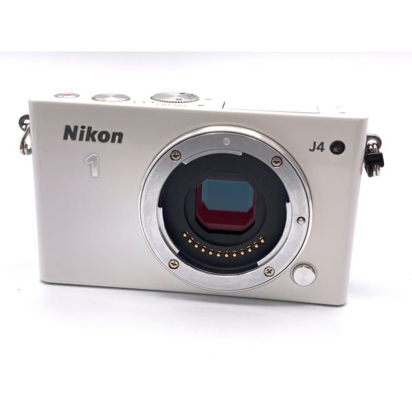 【中古】 【難あり品】 ニコン Nikon 1 J4 ボディ ホワイト